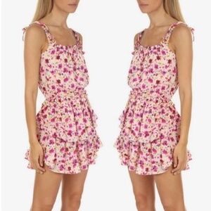 Misa Los Angeles Eliana Floral Flounce Dress